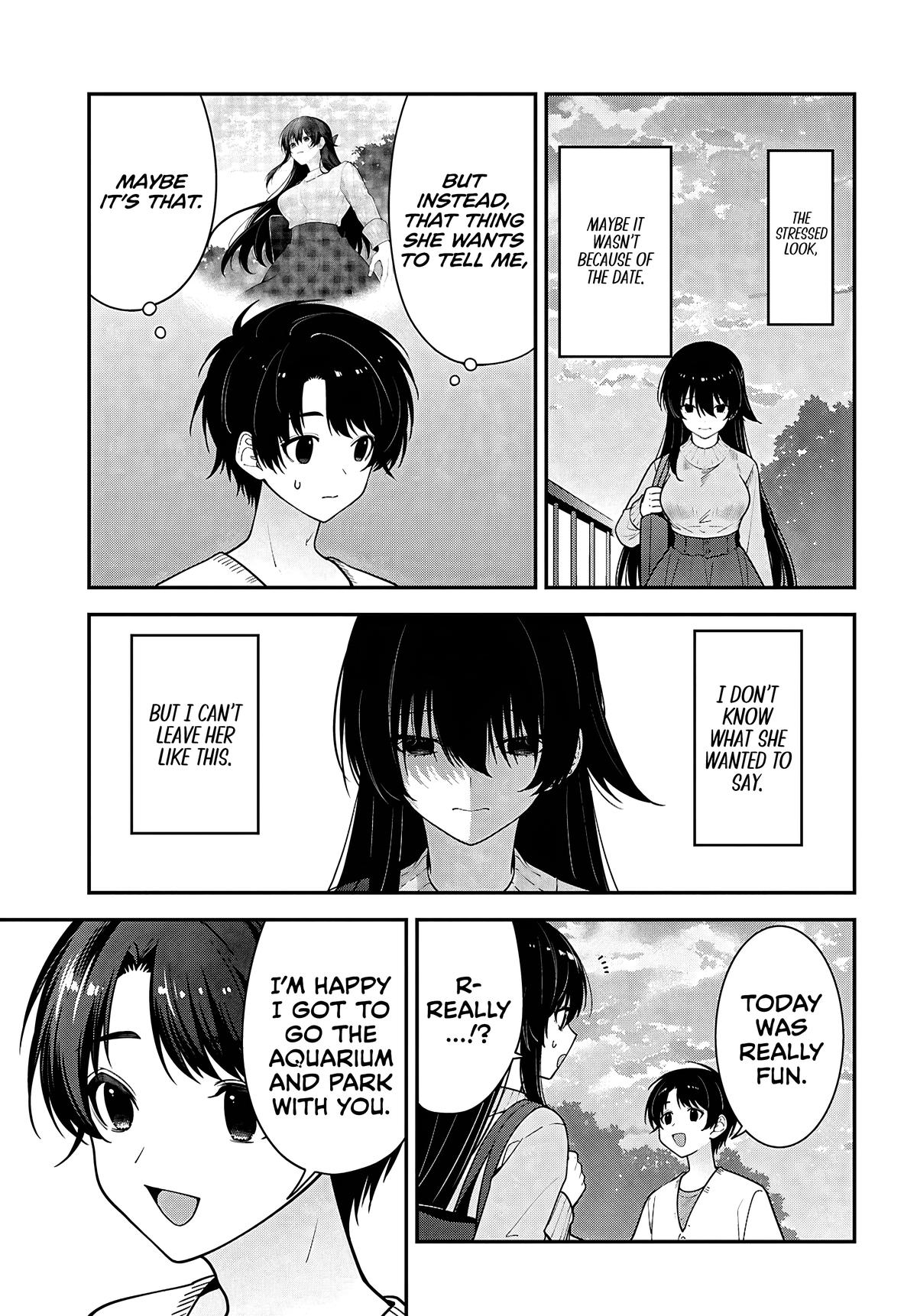 Tonari no Seki no Yankee Shimizu-san ga Kami wo Kuroku Sometekita Chap 22 - Next Chap 23