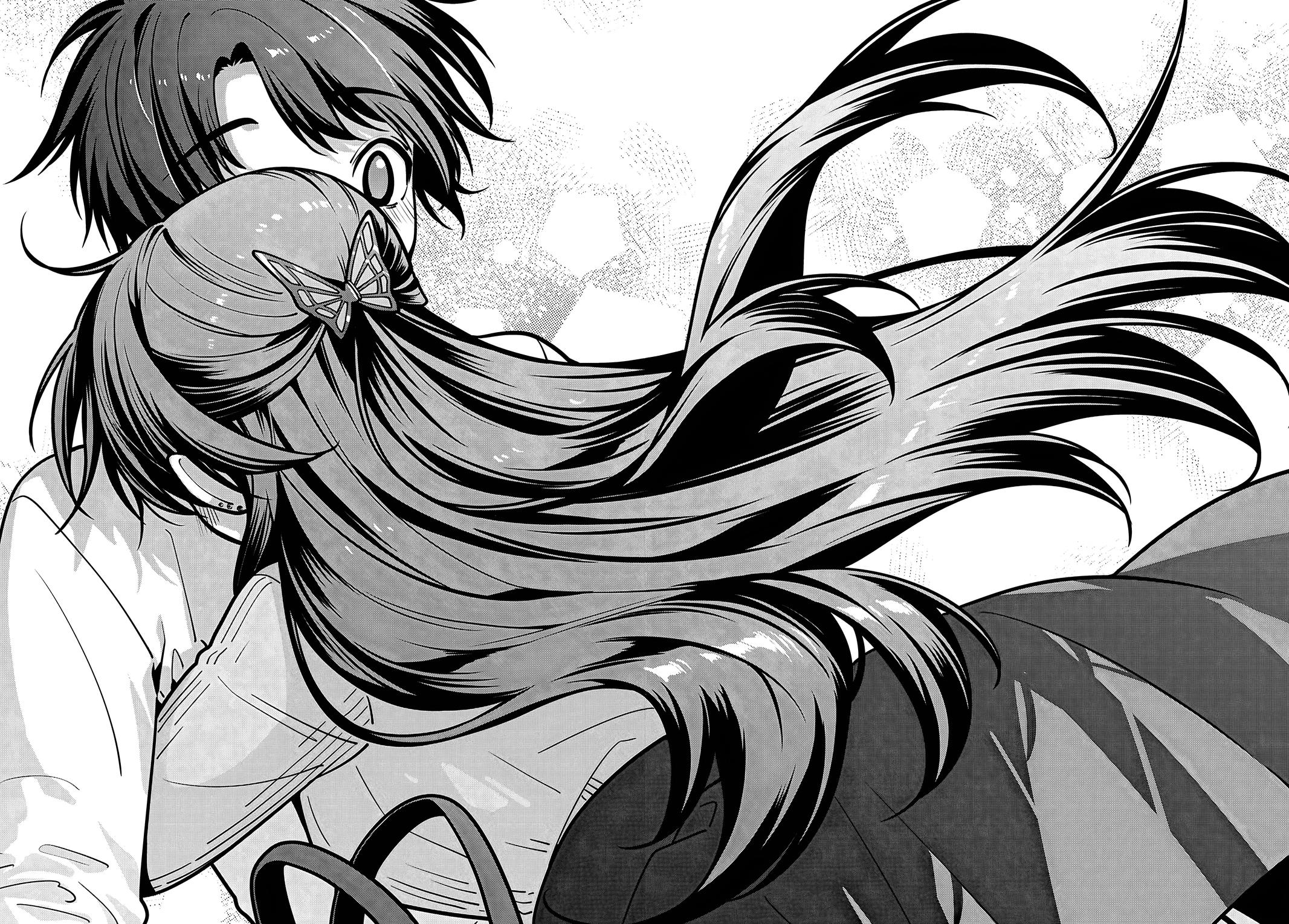Tonari no Seki no Yankee Shimizu-san ga Kami wo Kuroku Sometekita Chap 22 - Next Chap 23