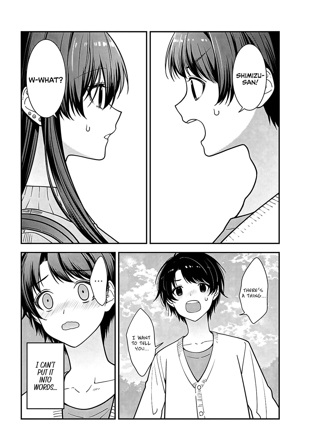 Tonari no Seki no Yankee Shimizu-san ga Kami wo Kuroku Sometekita Chap 22 - Next Chap 23