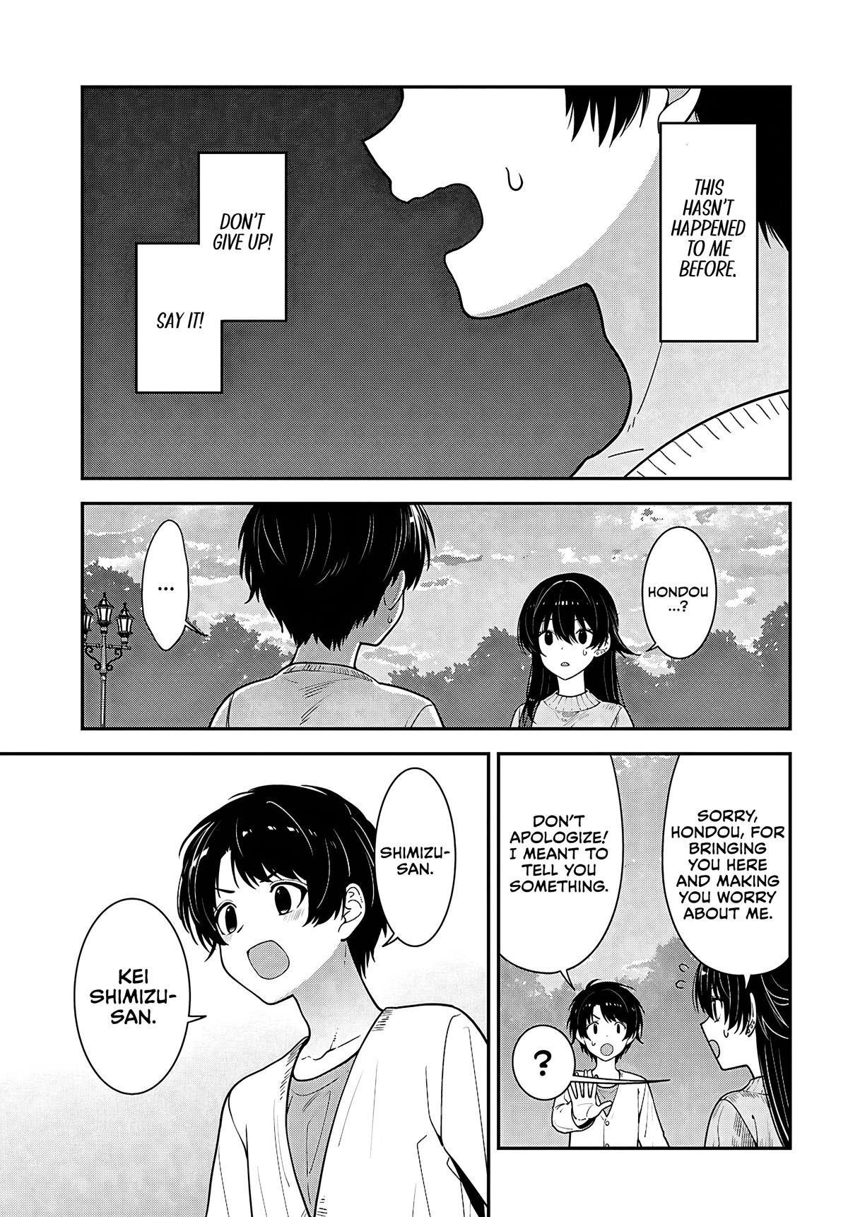 Tonari no Seki no Yankee Shimizu-san ga Kami wo Kuroku Sometekita Chap 22 - Next Chap 23