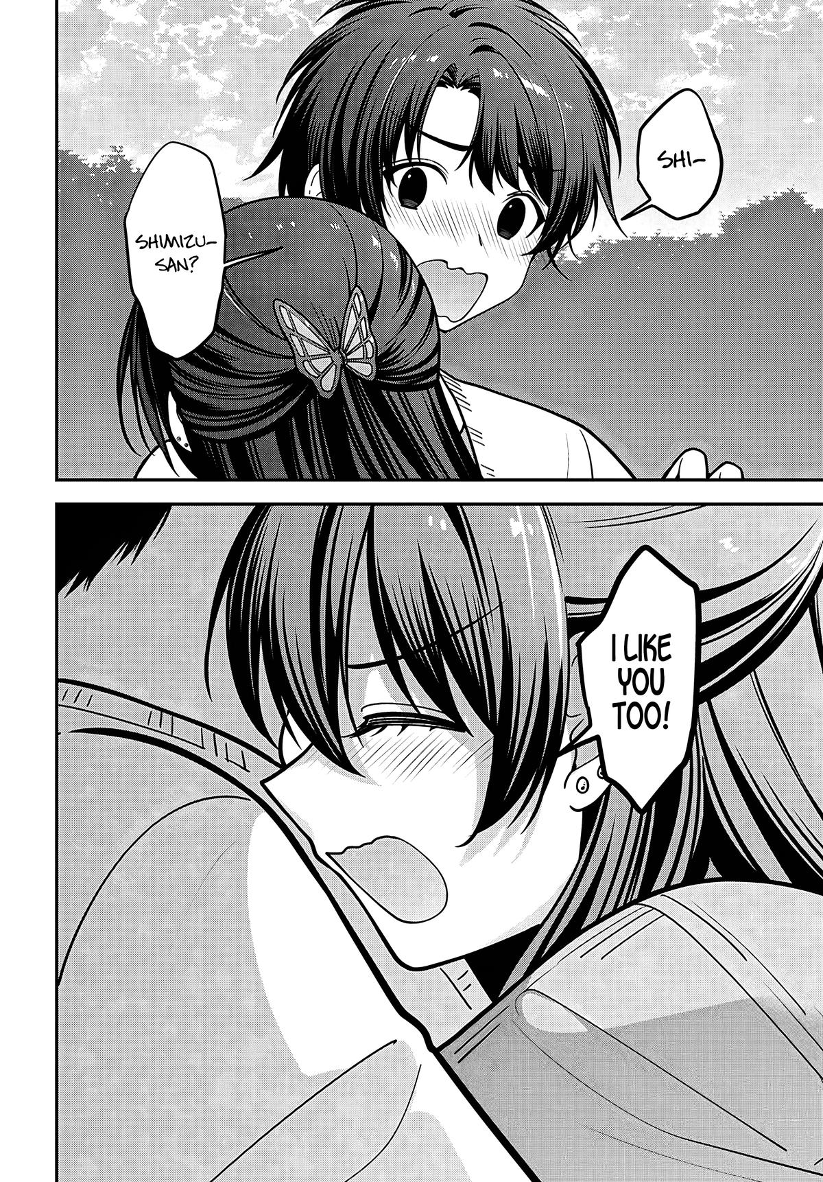 Tonari no Seki no Yankee Shimizu-san ga Kami wo Kuroku Sometekita Chap 22 - Next Chap 23