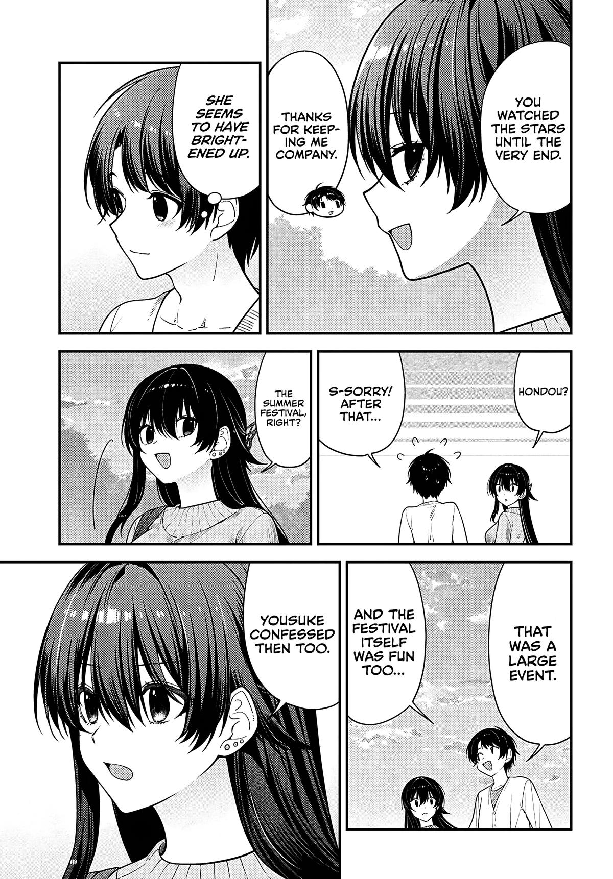 Tonari no Seki no Yankee Shimizu-san ga Kami wo Kuroku Sometekita Chap 22 - Next Chap 23