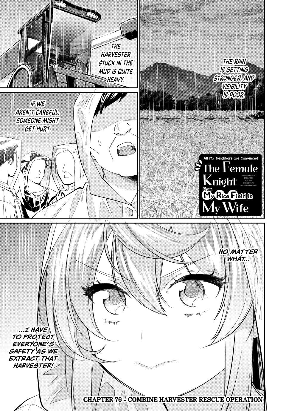 Tanbo de Hirotta Onna Kishi, Inaka de Ore no Yome dato Omowareteiru Chap 76 - Next Chap 77