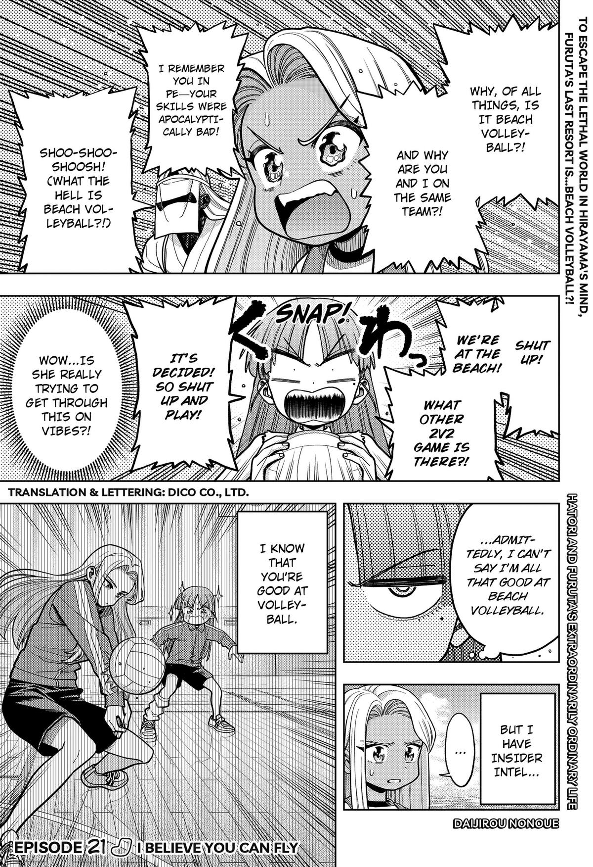 Hatori to Furuta no Hinichijou Sahanji Chap 21 - Next Chap 22
