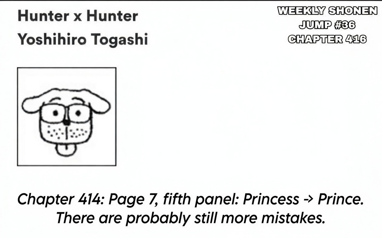 Hunter x Hunter Chap 416 - Next Chap 417