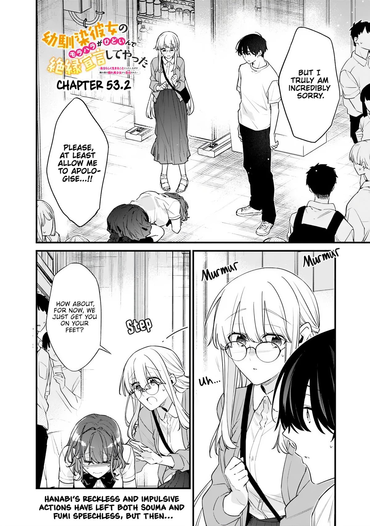 Osananajimi Kanojo no Morahara ga Hidoi nde Zetsuen Sengen shite Yatta Chap 53.2 - Next Chap 54.2