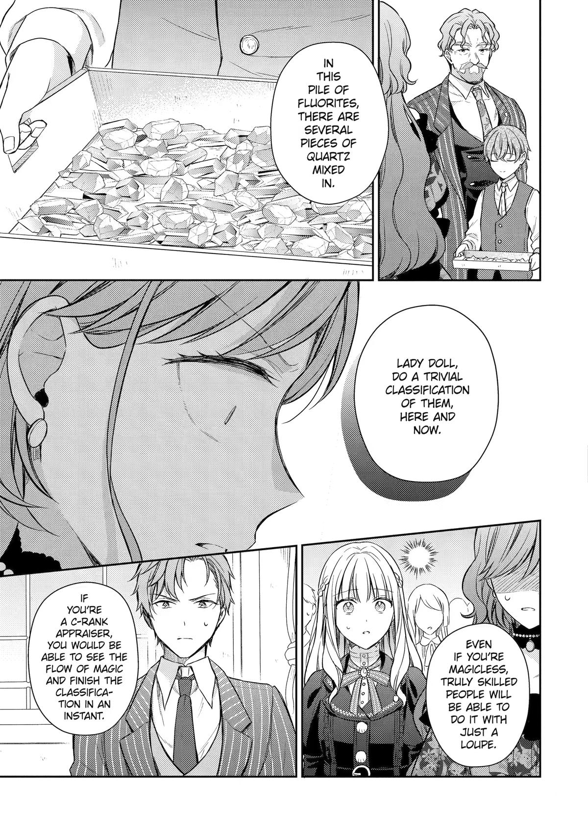 Botsuraku Reijou no Okinimesu mama: Konyaku Haki sareta node Houseki Kanteishi toshite Dokuritsu shimasu Chap 13 - Next Chap 14