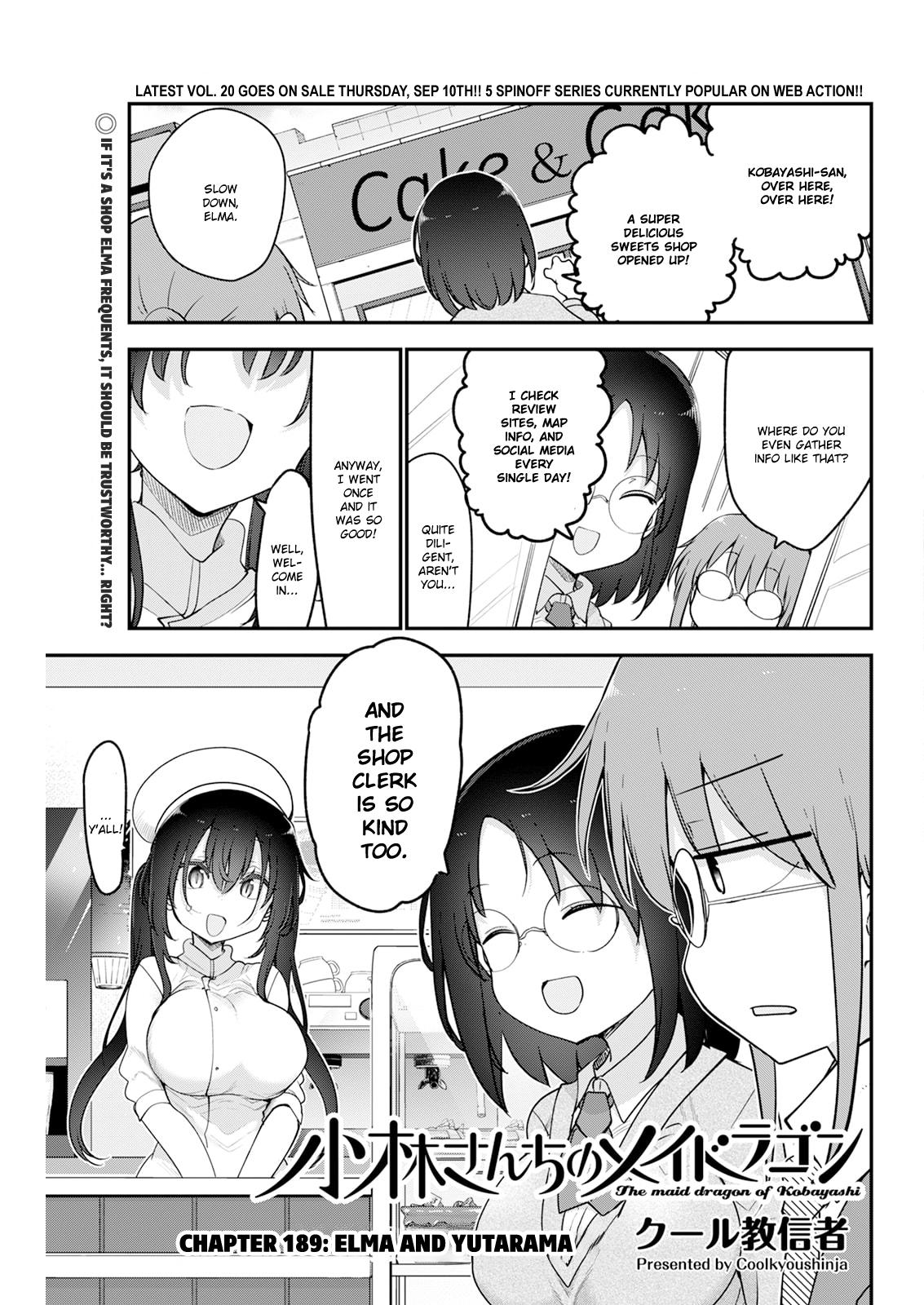 Kobayashi-san chi no Maid Dragon Chap 189 - Next Chap 190