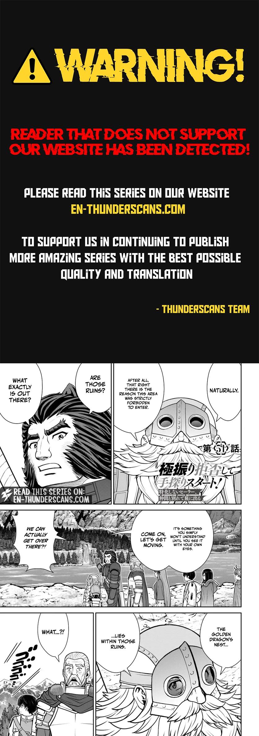 Gokufuri Kyohi shite Tesaguri Start!: Tokka shinai Healer, Nakama to Wakarete Tabi ni Deru Chap 51 - Next Chap 52