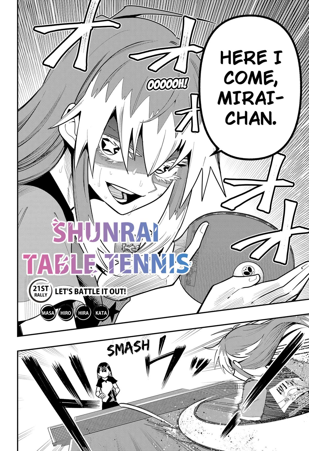 Shunrai Table Tennis Chap 21 - Next Chap 22