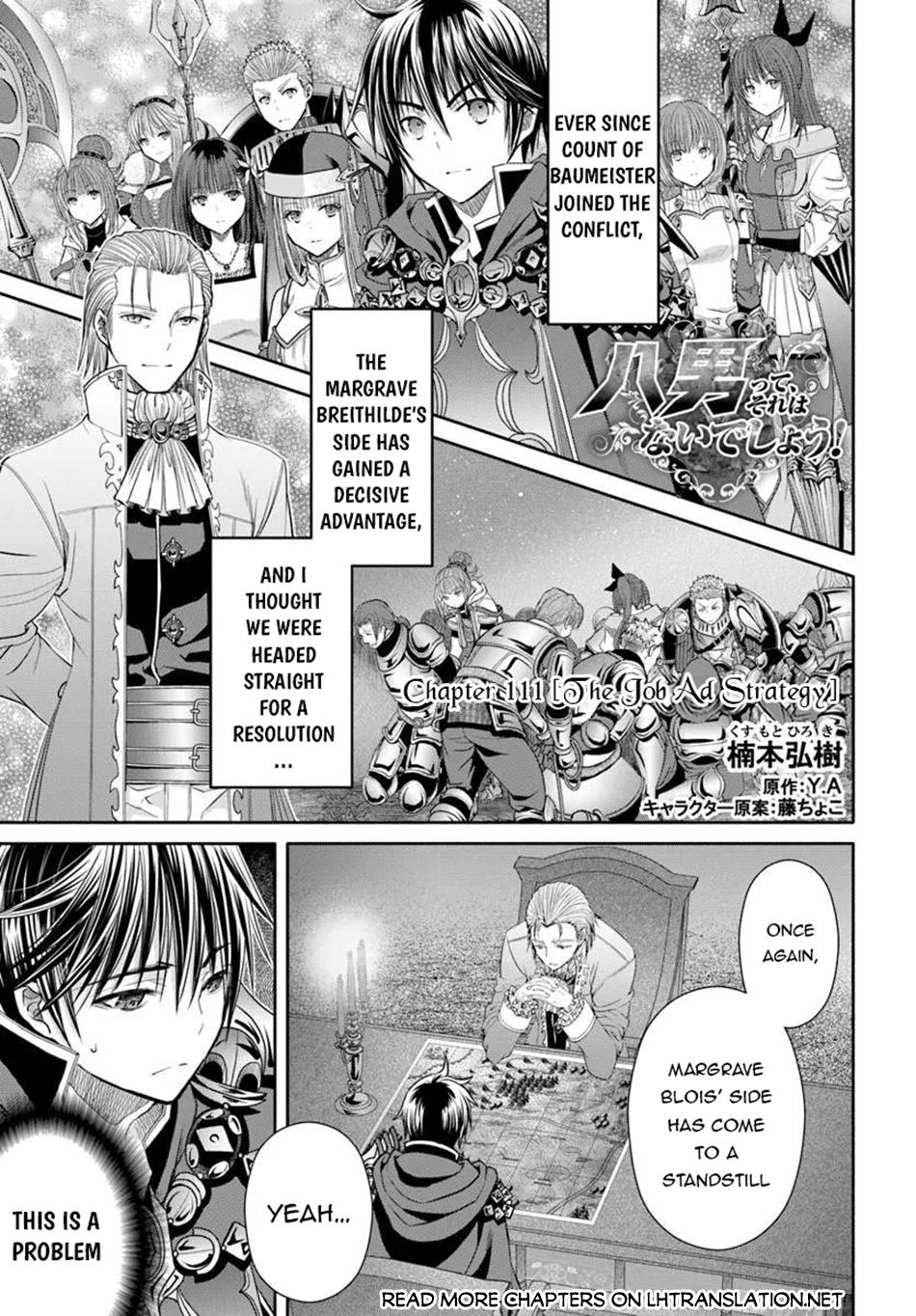 Hachi-nan tte, Sore wa Nai deshou! Chap 111 - Next Chap 112