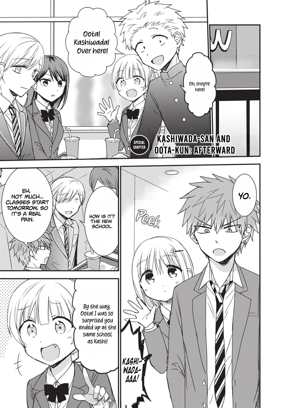 Kao ni Denai Kashiwada-san to Kao ni Deru Oota-kun Chap 125.5 - Next Chap 126.5