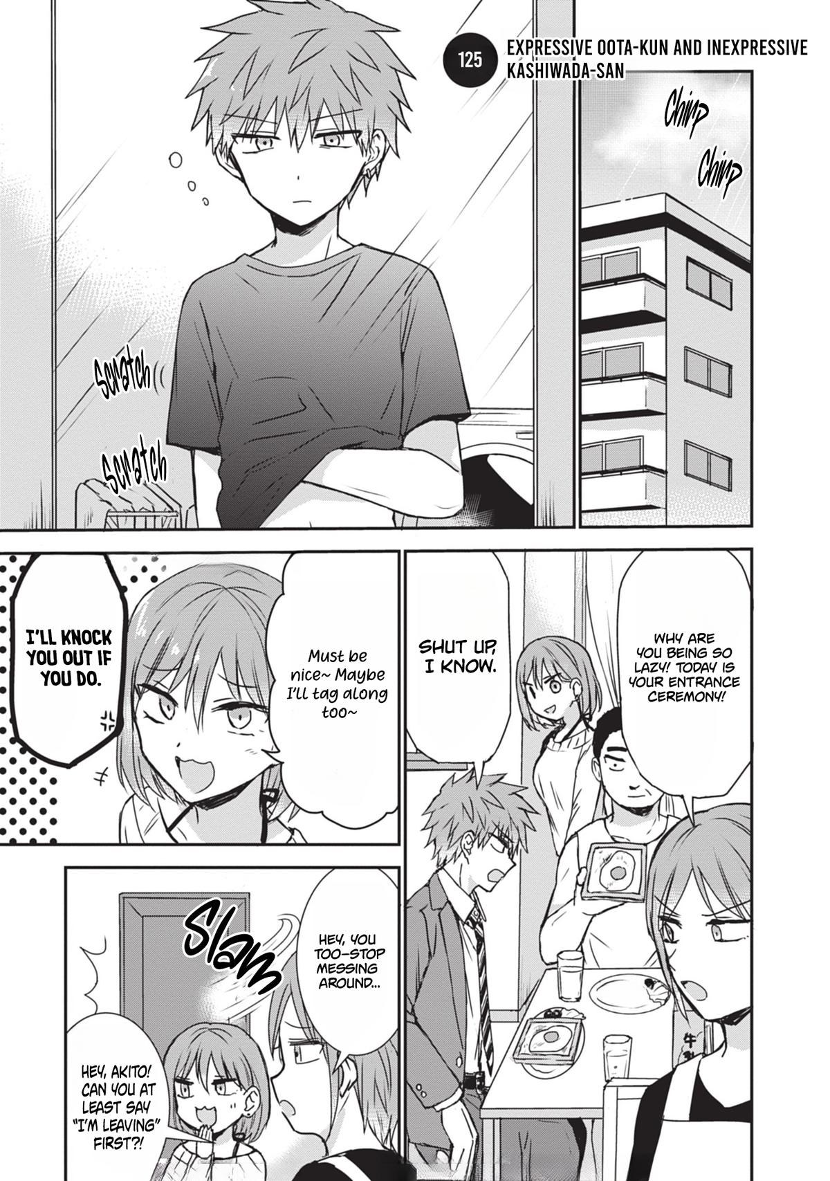 Kao ni Denai Kashiwada-san to Kao ni Deru Oota-kun Chap 125 - Next Chap 126