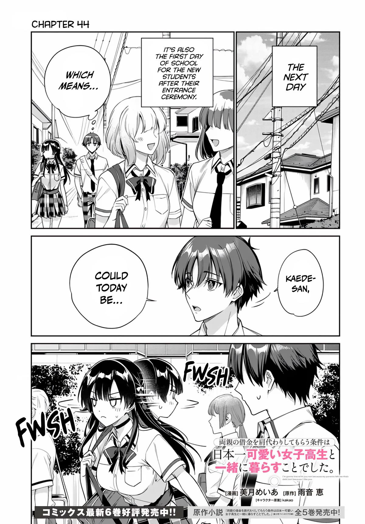 Ryoushin no Shakkin wo Katagawari shite Morau Jouken wa Nihonichi Kawaii Joshikousei to Issho ni Kurasu Koto deshita Chap 44 - Next Chap 45