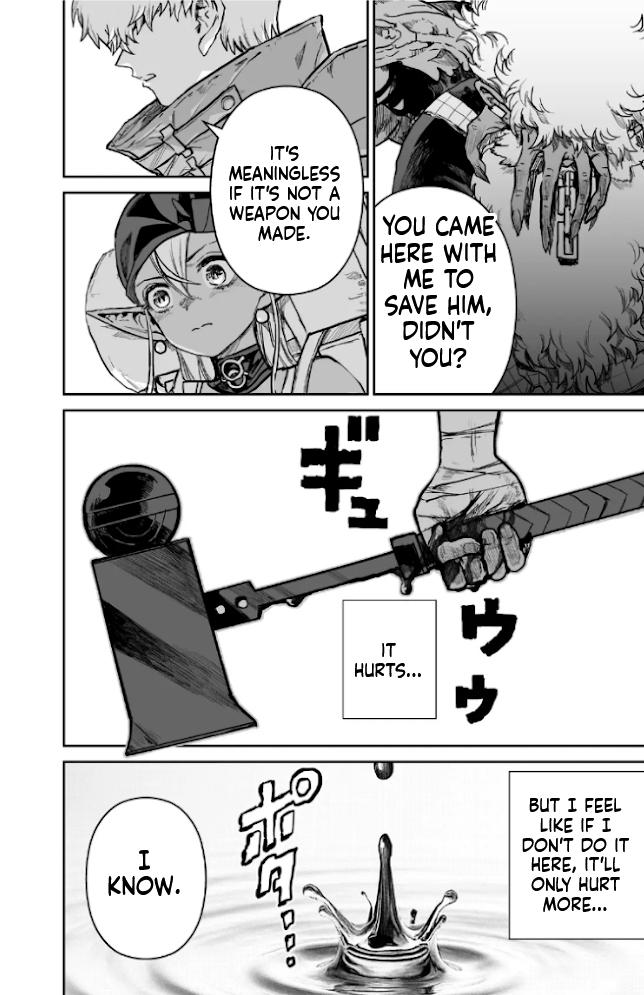 Abandoned: Tsuyosugite Buki ga Kowareru Yuusha to Buki Shokunin no Elf Chap 24 - Next Chap 25