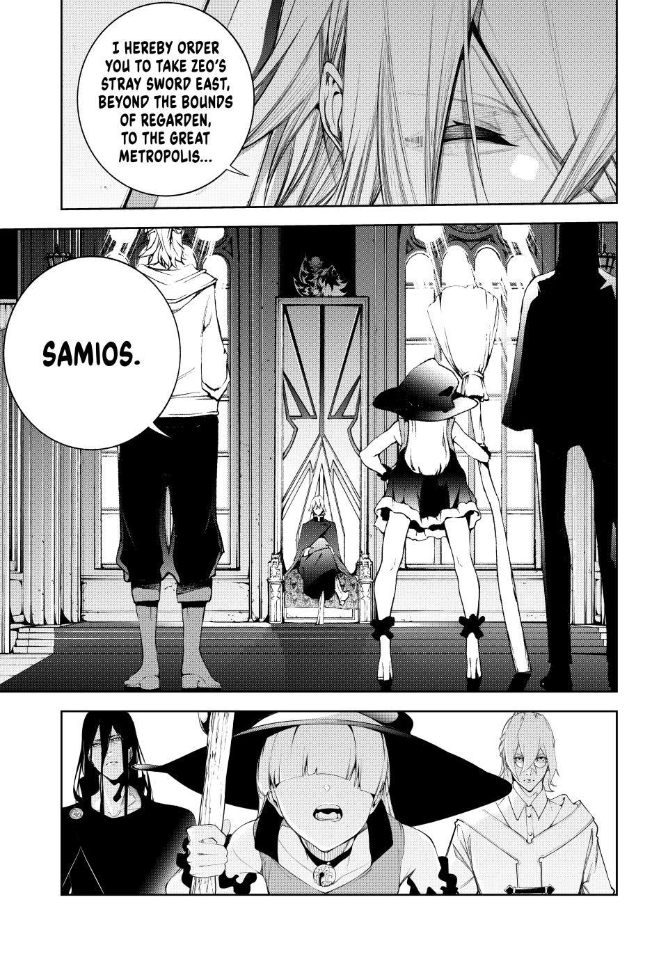 Tsue to Tsurugi no Wistoria Chap 63 - Next Chap 64