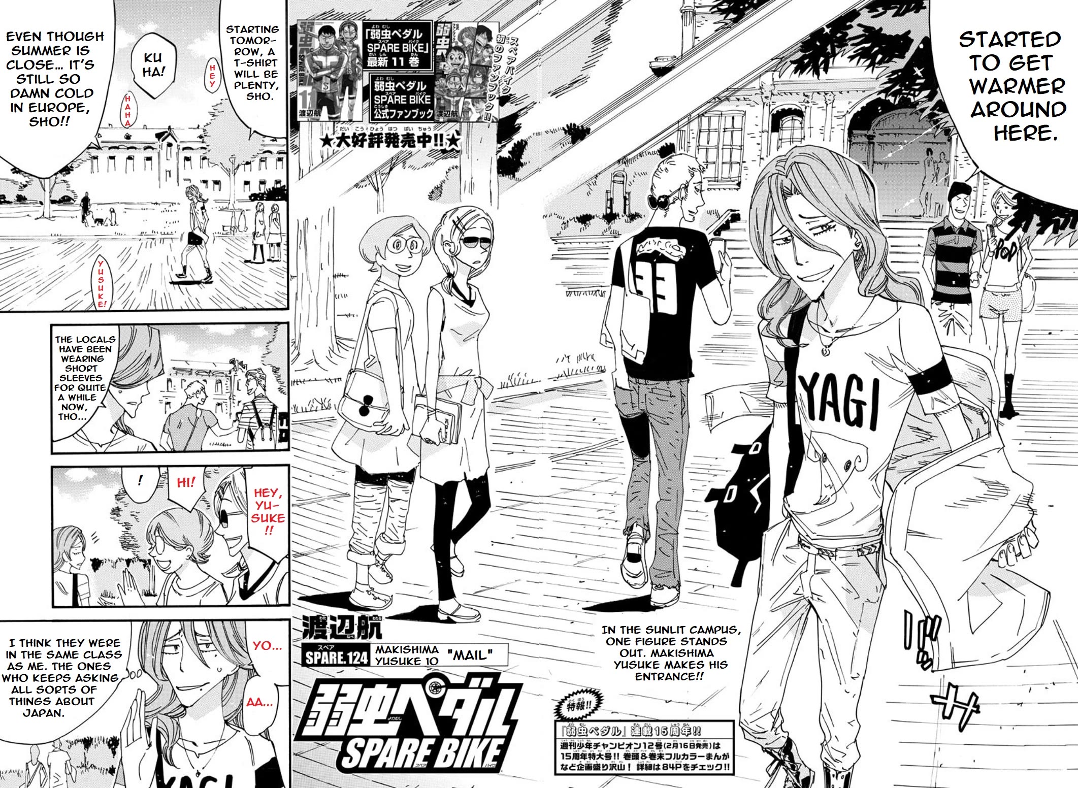 Yowamushi Pedal: Spare Bike Chap 124 - Next Chap 125
