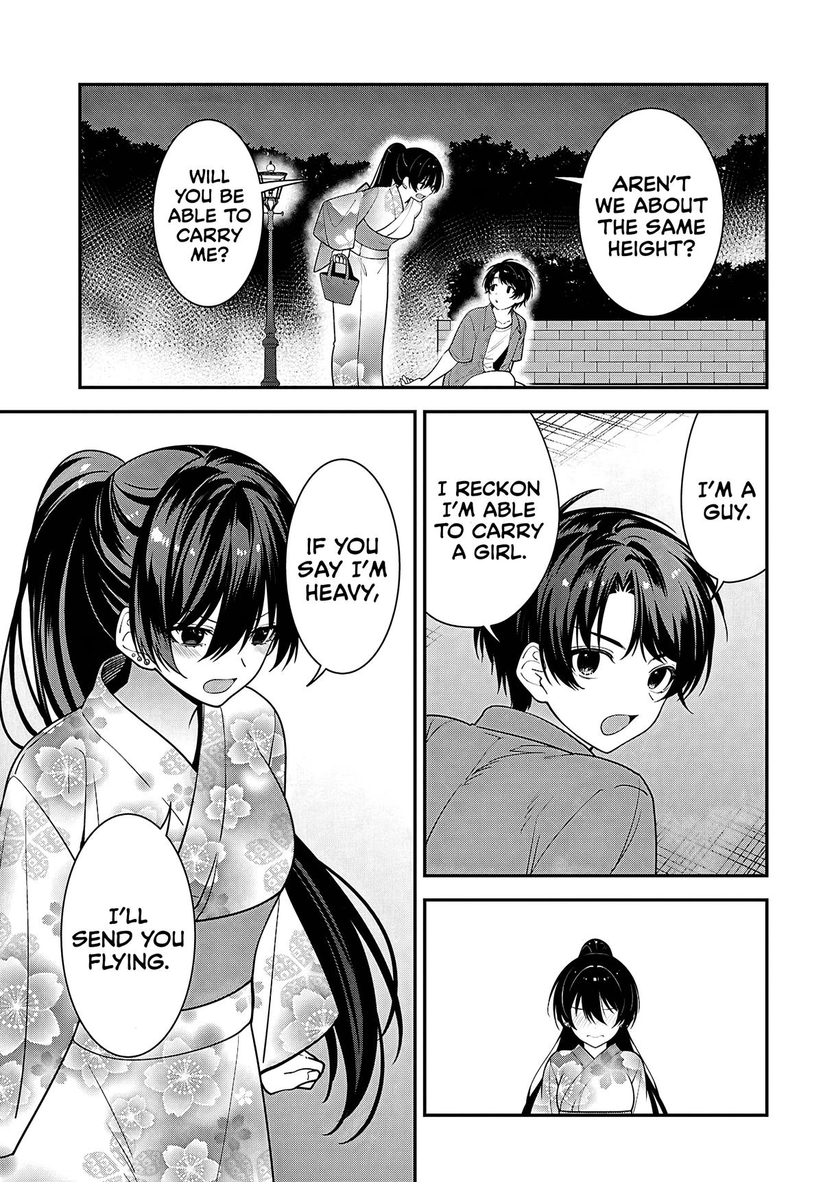 Tonari no Seki no Yankee Shimizu-san ga Kami wo Kuroku Sometekita Chap 16 - Next Chap 17