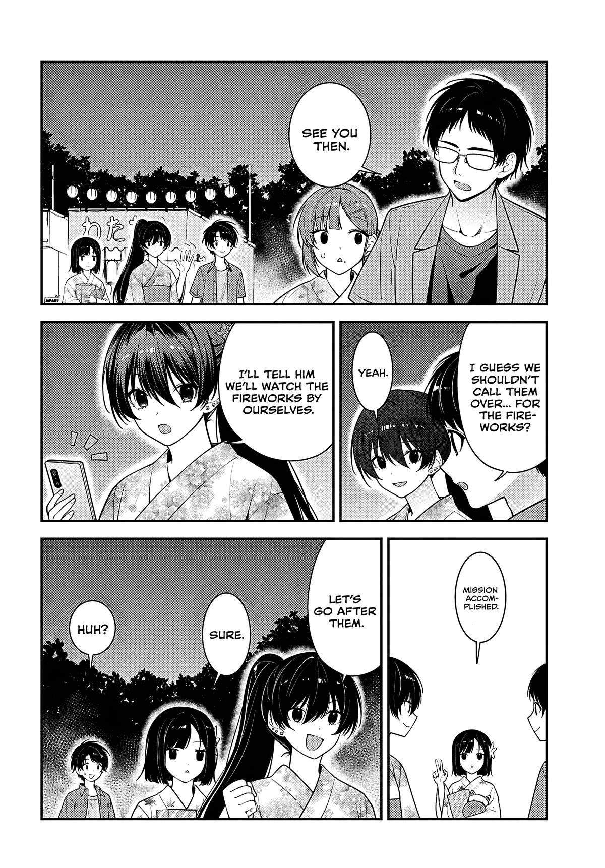 Tonari no Seki no Yankee Shimizu-san ga Kami wo Kuroku Sometekita Chap 16 - Next Chap 17