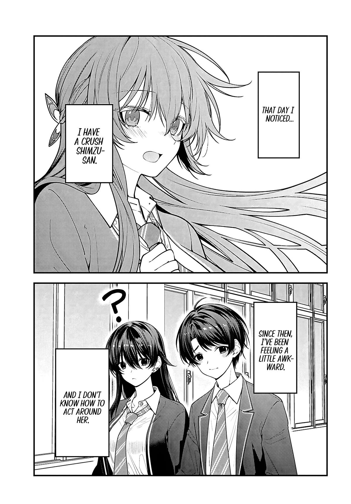 Tonari no Seki no Yankee Shimizu-san ga Kami wo Kuroku Sometekita Chap 16 - Next Chap 17