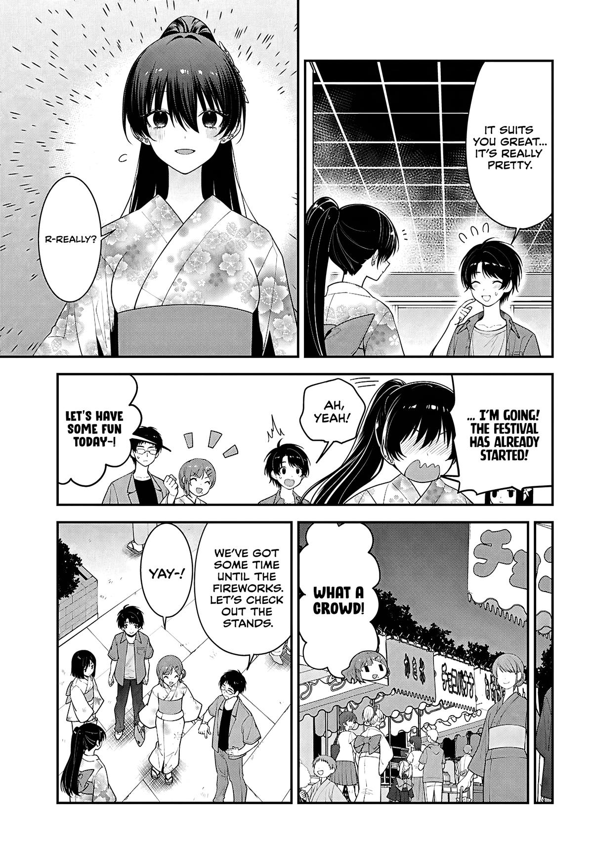 Tonari no Seki no Yankee Shimizu-san ga Kami wo Kuroku Sometekita Chap 16 - Next Chap 17