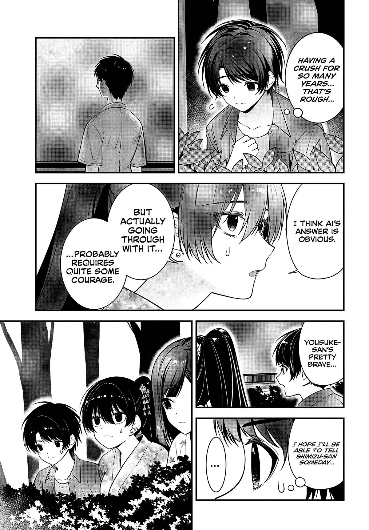 Tonari no Seki no Yankee Shimizu-san ga Kami wo Kuroku Sometekita Chap 16 - Next Chap 17