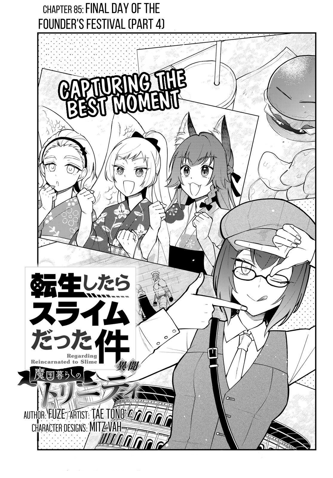 Tensei shitara Slime datta Ken Ibun: Makoku Gurashi no Trinity Chap 85 - Next Chap 86
