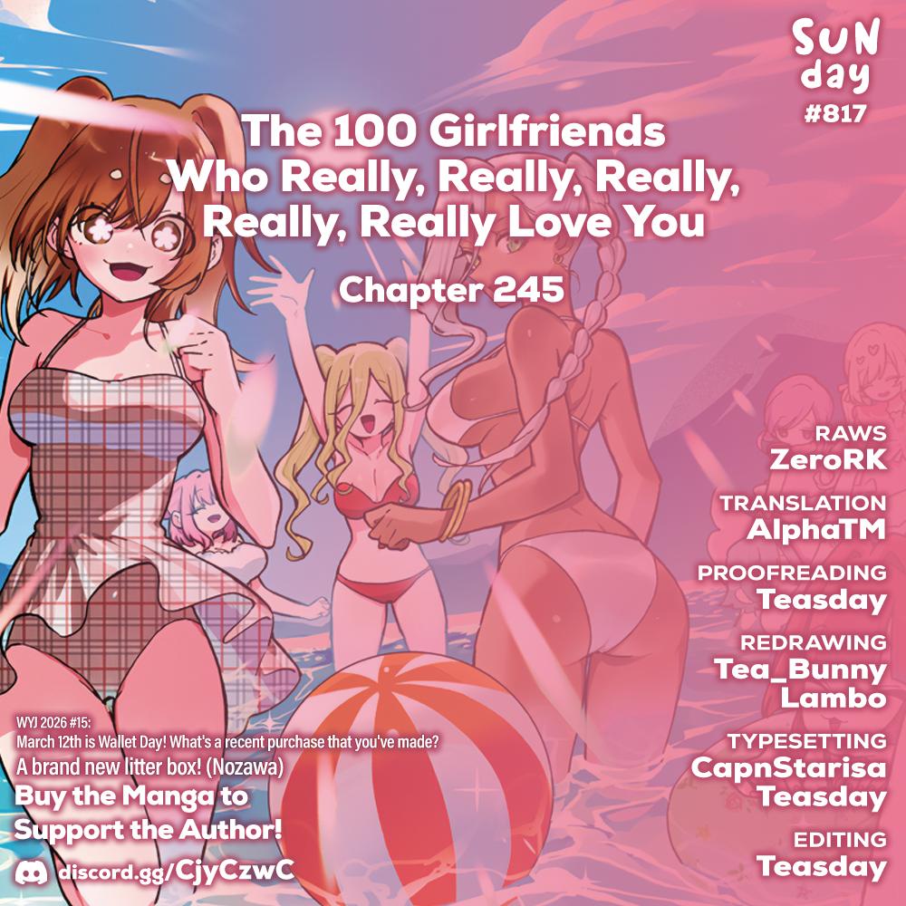 Kimi no Koto ga Daidaidaidaidaisuki na 100-nin no Kanojo Chap 245 - Next Chap 246