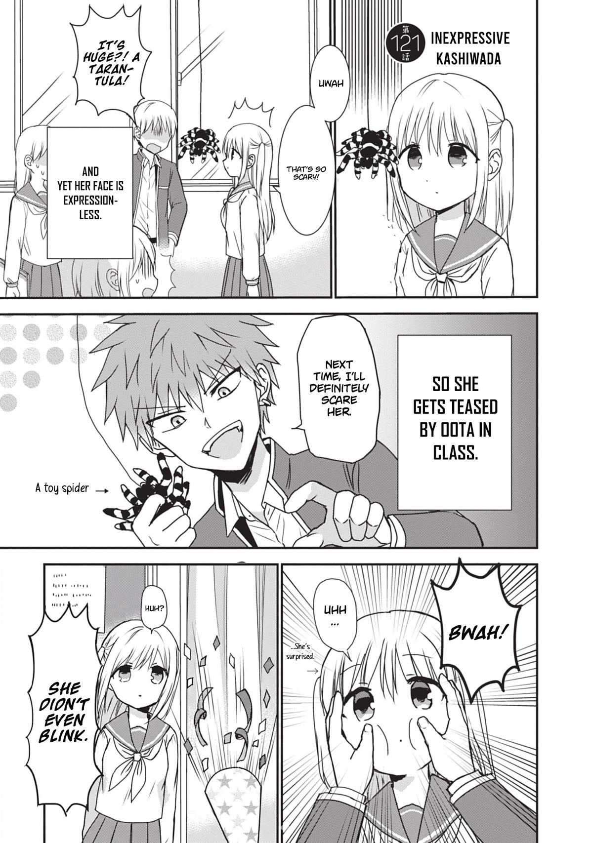 Kao ni Denai Kashiwada-san to Kao ni Deru Oota-kun Chap 121 - Next Chap 122