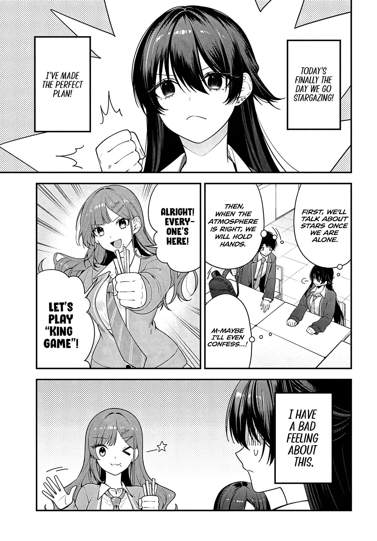 Tonari no Seki no Yankee Shimizu-san ga Kami wo Kuroku Sometekita Chap 14 - Next Chap 15