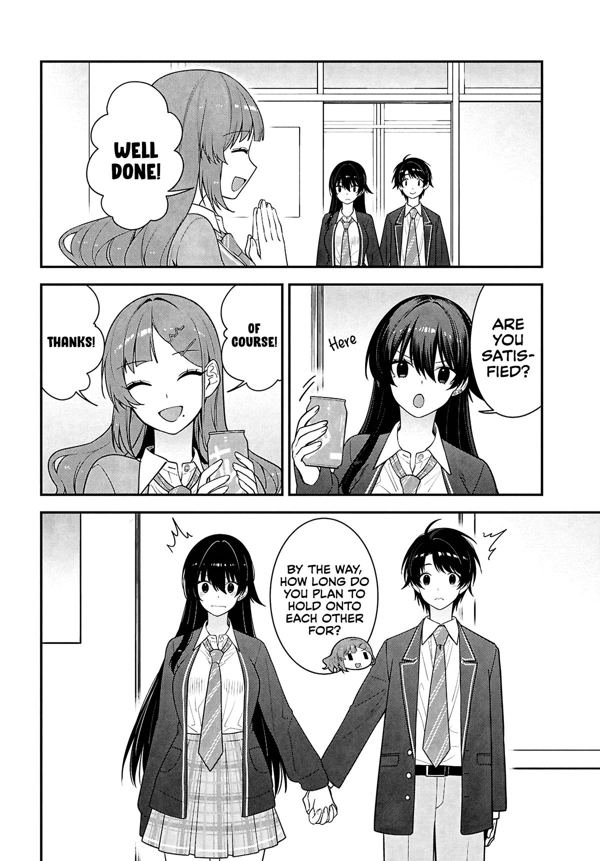 Tonari no Seki no Yankee Shimizu-san ga Kami wo Kuroku Sometekita Chap 14 - Next Chap 15