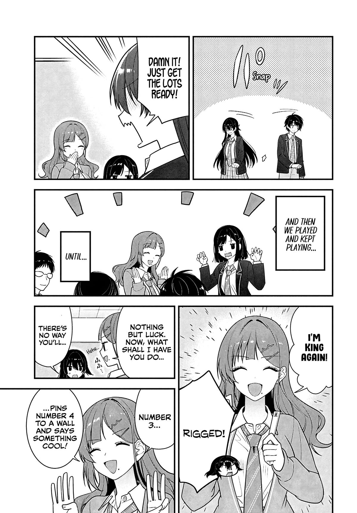 Tonari no Seki no Yankee Shimizu-san ga Kami wo Kuroku Sometekita Chap 14 - Next Chap 15