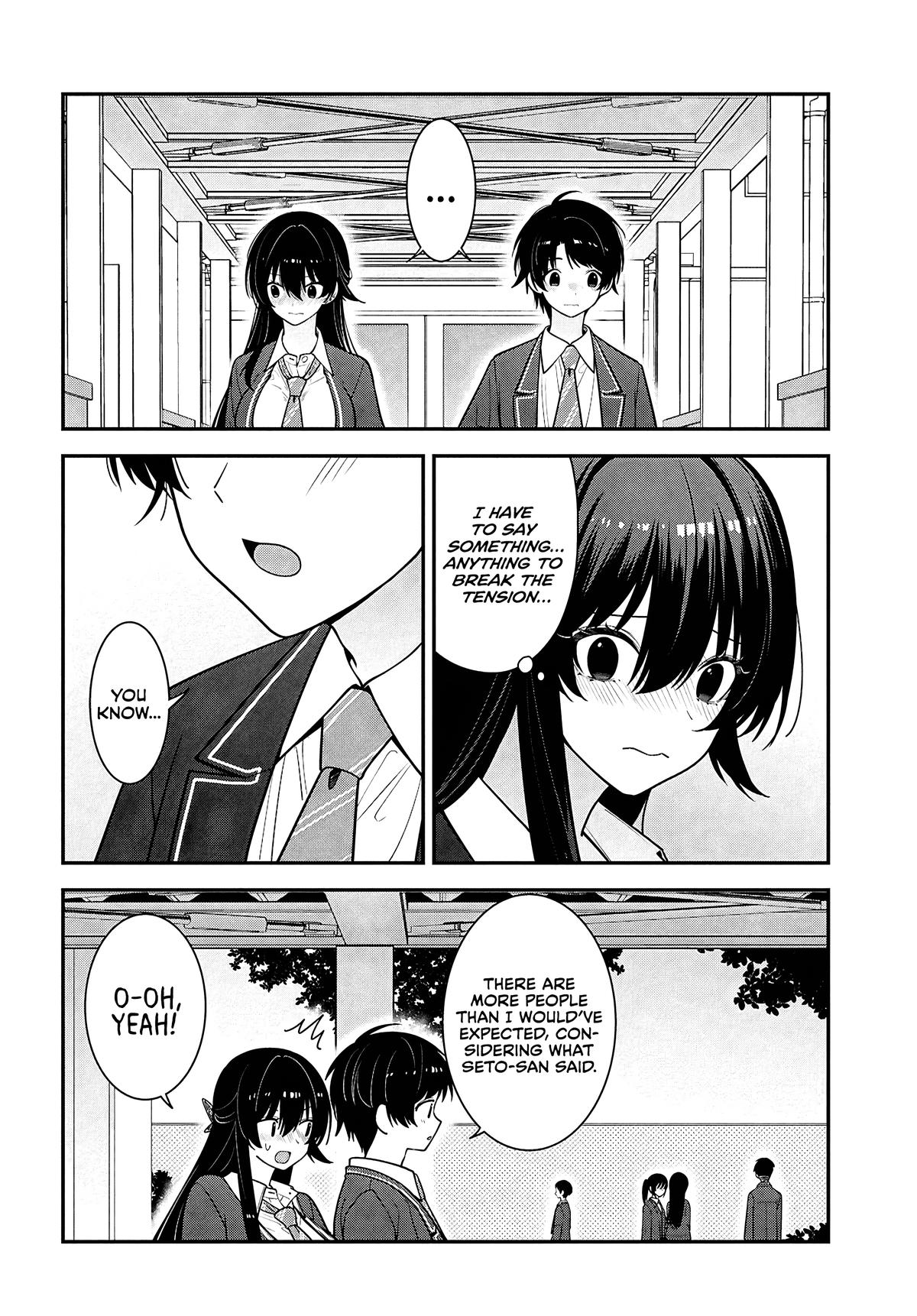 Tonari no Seki no Yankee Shimizu-san ga Kami wo Kuroku Sometekita Chap 14 - Next Chap 15