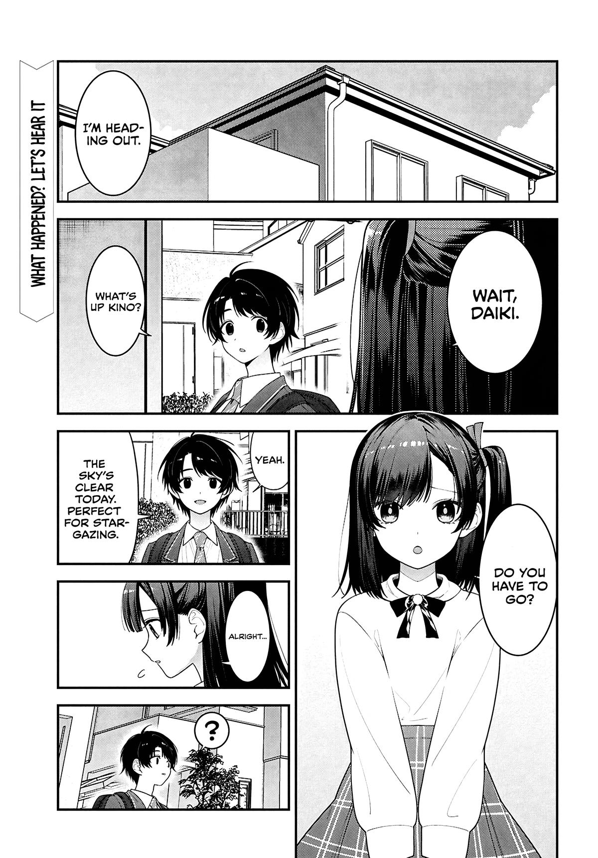 Tonari no Seki no Yankee Shimizu-san ga Kami wo Kuroku Sometekita Chap 14 - Next Chap 15