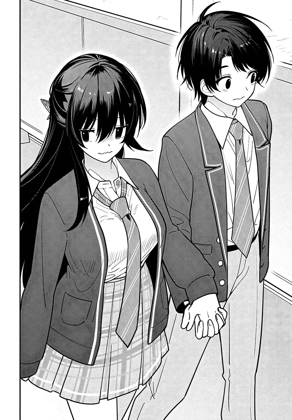 Tonari no Seki no Yankee Shimizu-san ga Kami wo Kuroku Sometekita Chap 14 - Next Chap 15