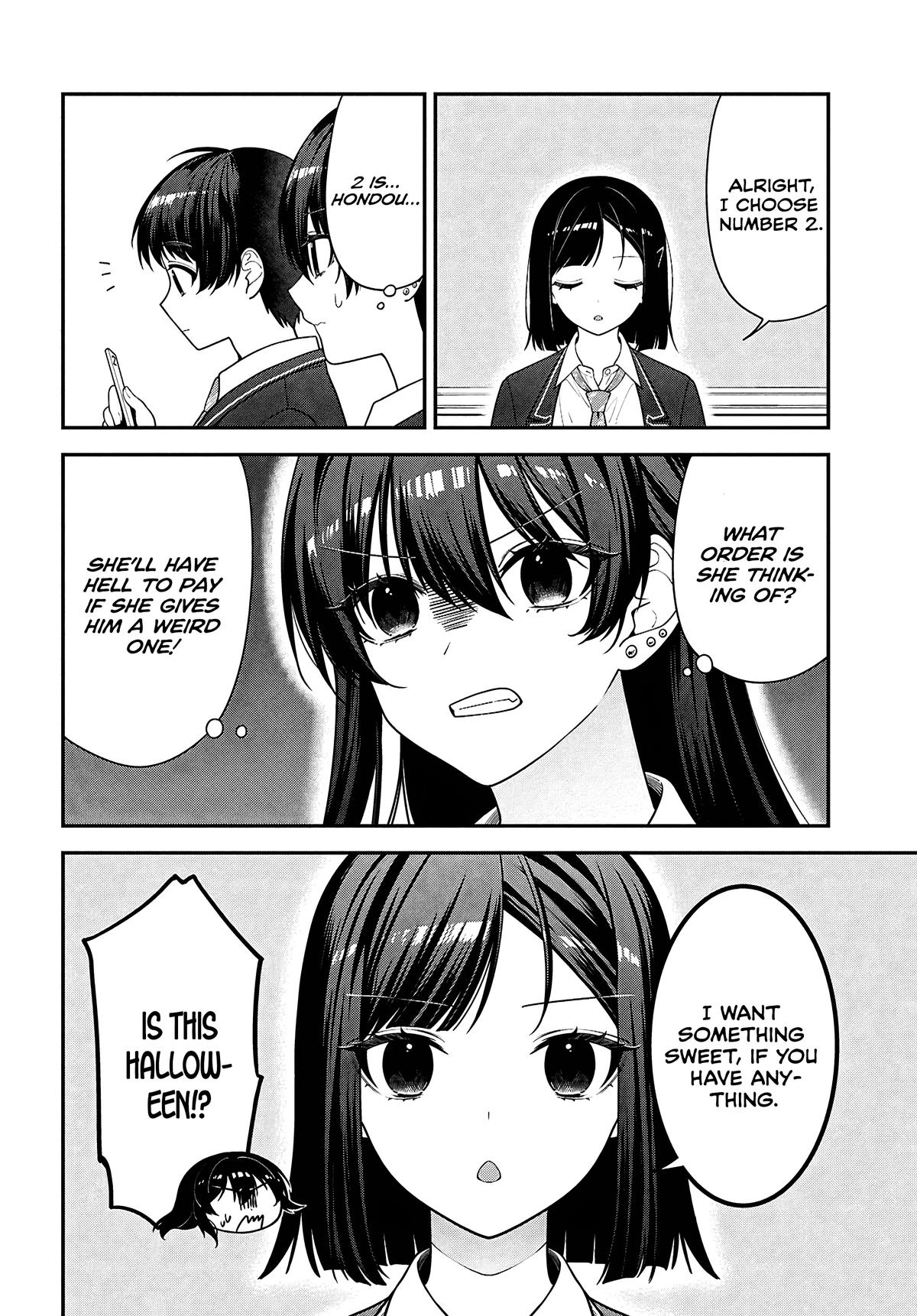 Tonari no Seki no Yankee Shimizu-san ga Kami wo Kuroku Sometekita Chap 14 - Next Chap 15