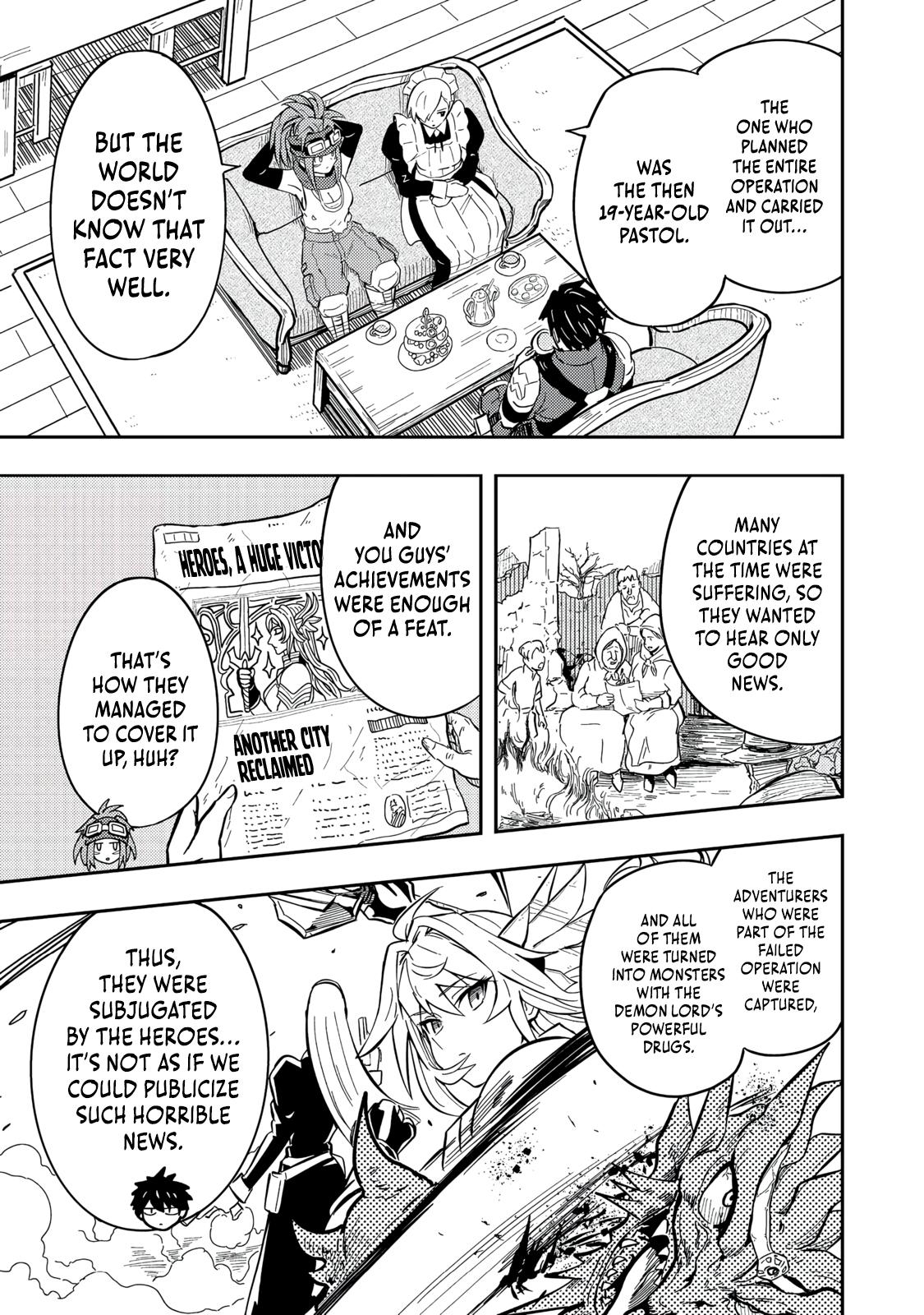 Outo One Operation Golem Master. Masaka no Tsuihou!? Jiyuu no Mi ni Natta node Deshi no Bijin Yuusha-tachi to Issho ni Saikyou Golem Tsukurimasu. Modottekoi to Iwaretemo Mou Shiran! @comic Chap 15 - Next Chap 16