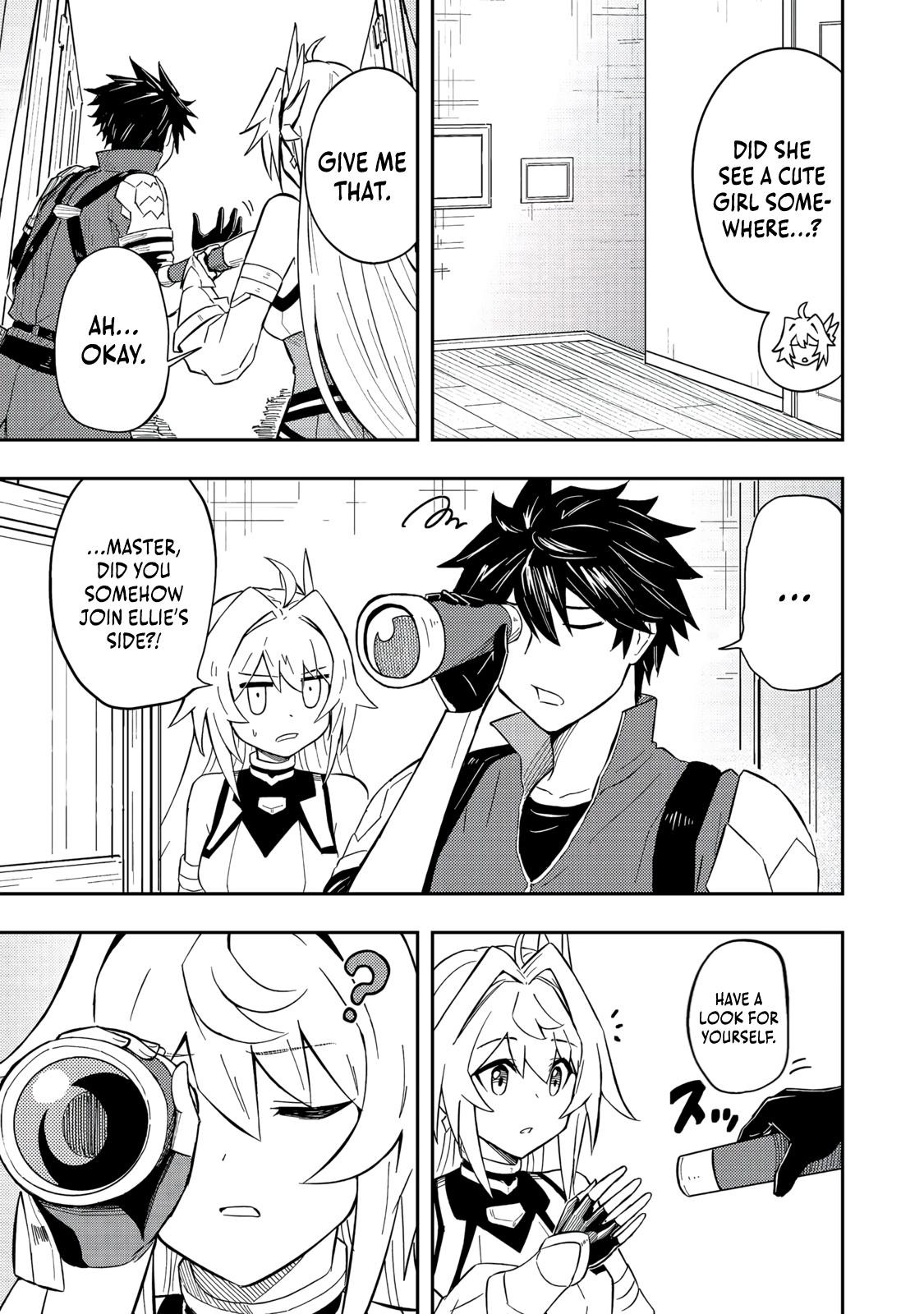 Outo One Operation Golem Master. Masaka no Tsuihou!? Jiyuu no Mi ni Natta node Deshi no Bijin Yuusha-tachi to Issho ni Saikyou Golem Tsukurimasu. Modottekoi to Iwaretemo Mou Shiran! @comic Chap 15 - Next Chap 16