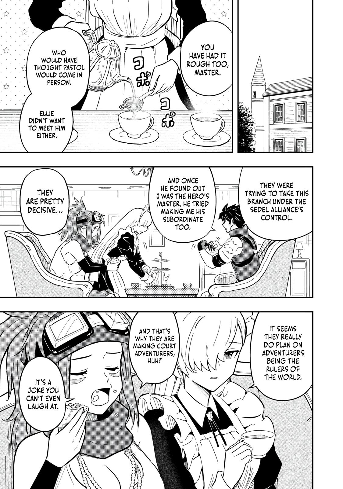 Outo One Operation Golem Master. Masaka no Tsuihou!? Jiyuu no Mi ni Natta node Deshi no Bijin Yuusha-tachi to Issho ni Saikyou Golem Tsukurimasu. Modottekoi to Iwaretemo Mou Shiran! @comic Chap 15 - Next Chap 16