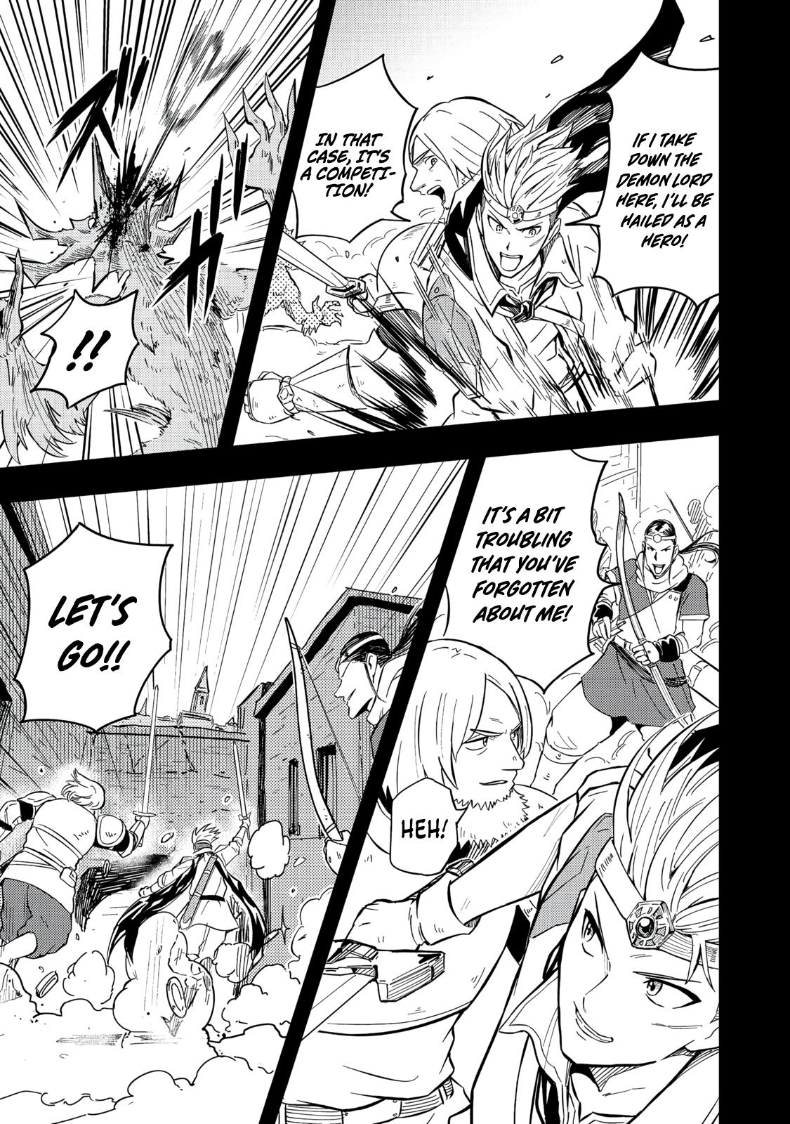 Outo One Operation Golem Master. Masaka no Tsuihou!? Jiyuu no Mi ni Natta node Deshi no Bijin Yuusha-tachi to Issho ni Saikyou Golem Tsukurimasu. Modottekoi to Iwaretemo Mou Shiran! @comic Chap 15 - Next Chap 16