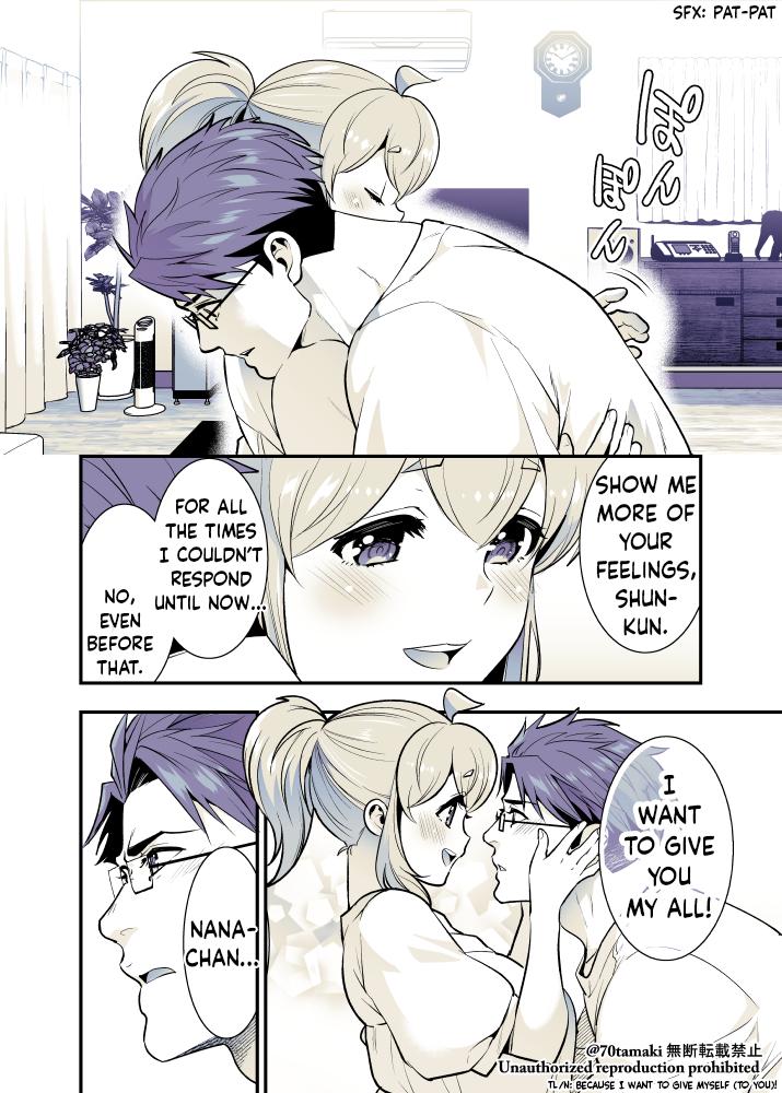 Osananajimi ga Hisabisa ni Saikai Shitara Otagai Kyonyuu ni Natteta Chap 58 - Next Chap 59