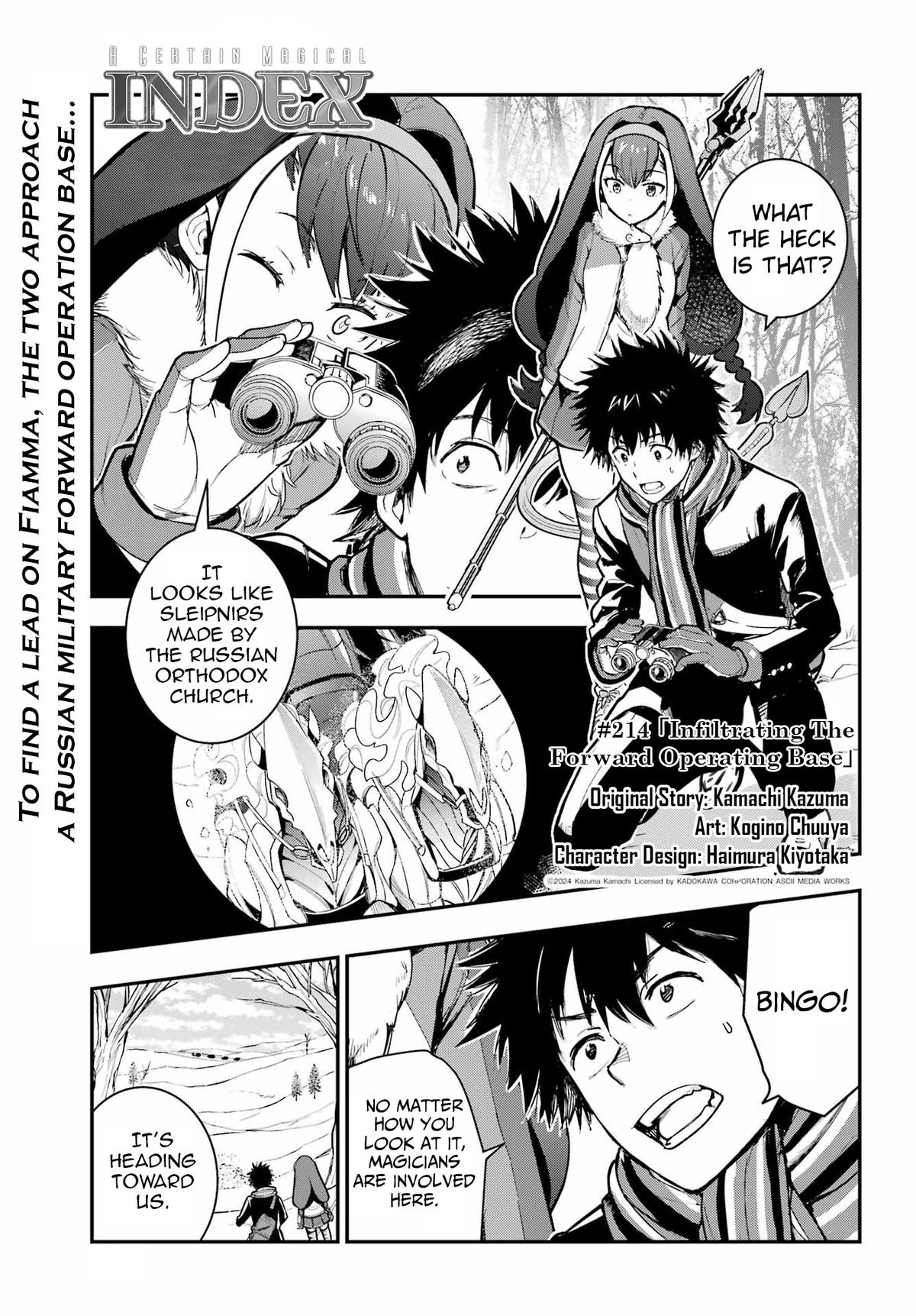 Toaru Majutsu no Index Chap 214 - Next Chap 215