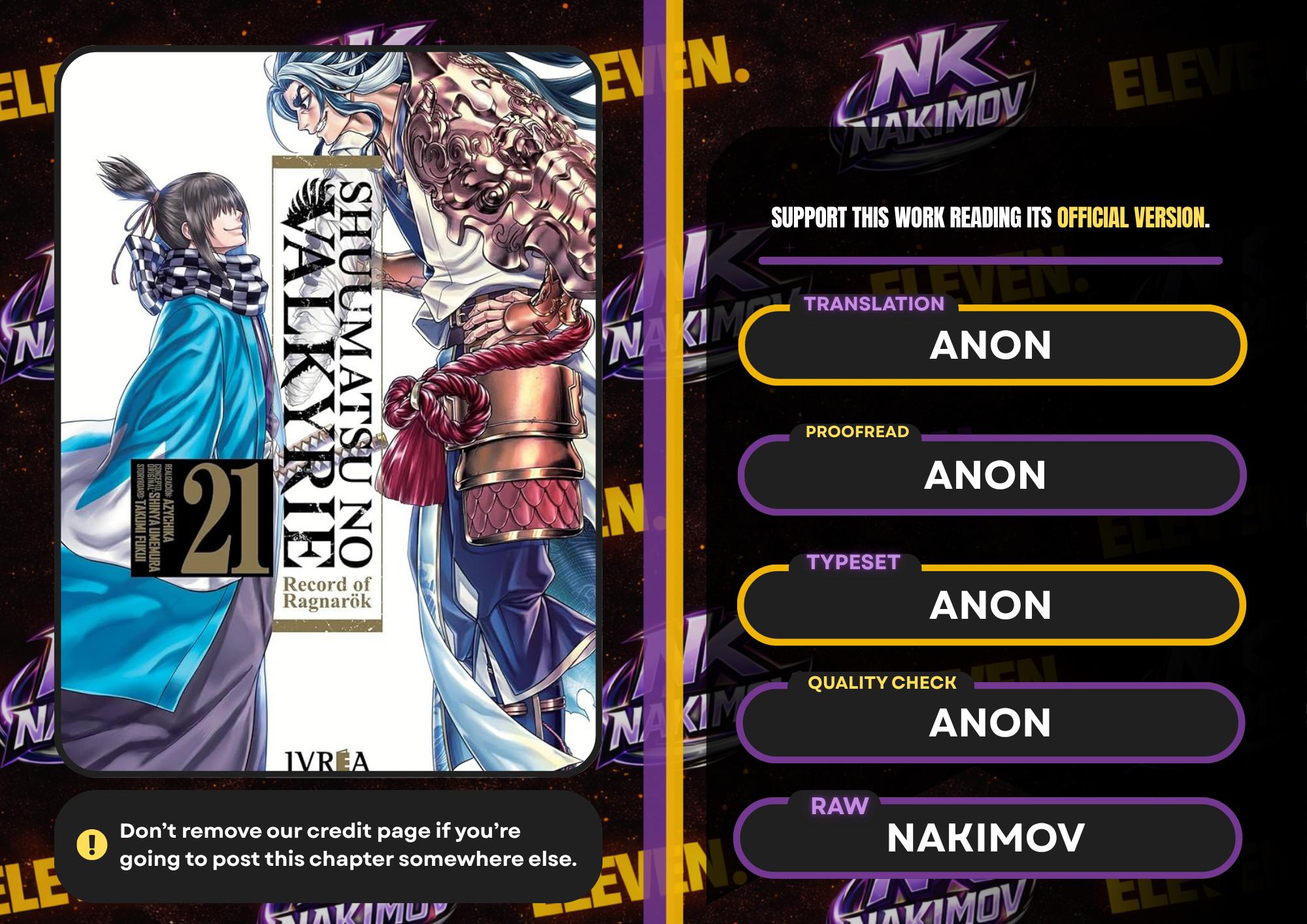 Shuumatsu no Walküre Chap 118 - Next Chap 119
