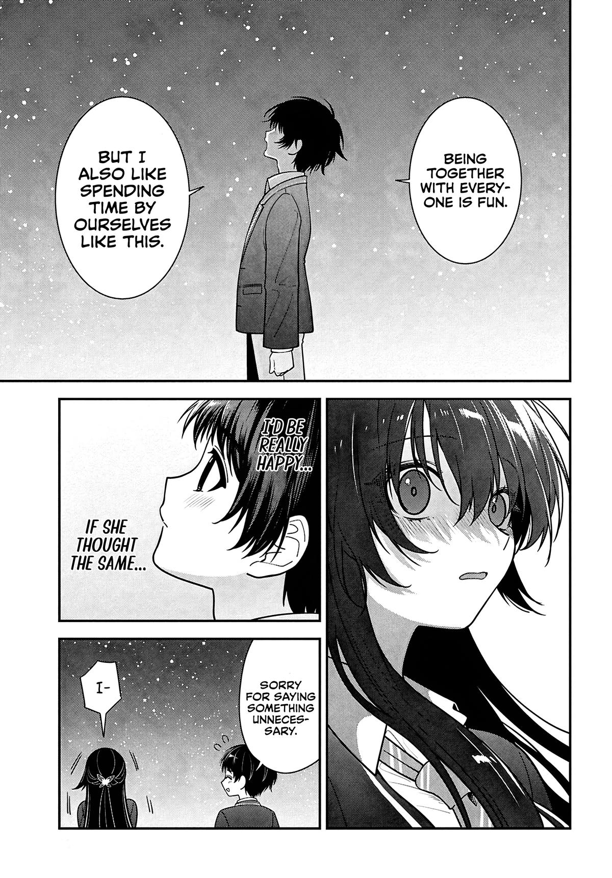 Tonari no Seki no Yankee Shimizu-san ga Kami wo Kuroku Sometekita Chap 15 - Next Chap 16