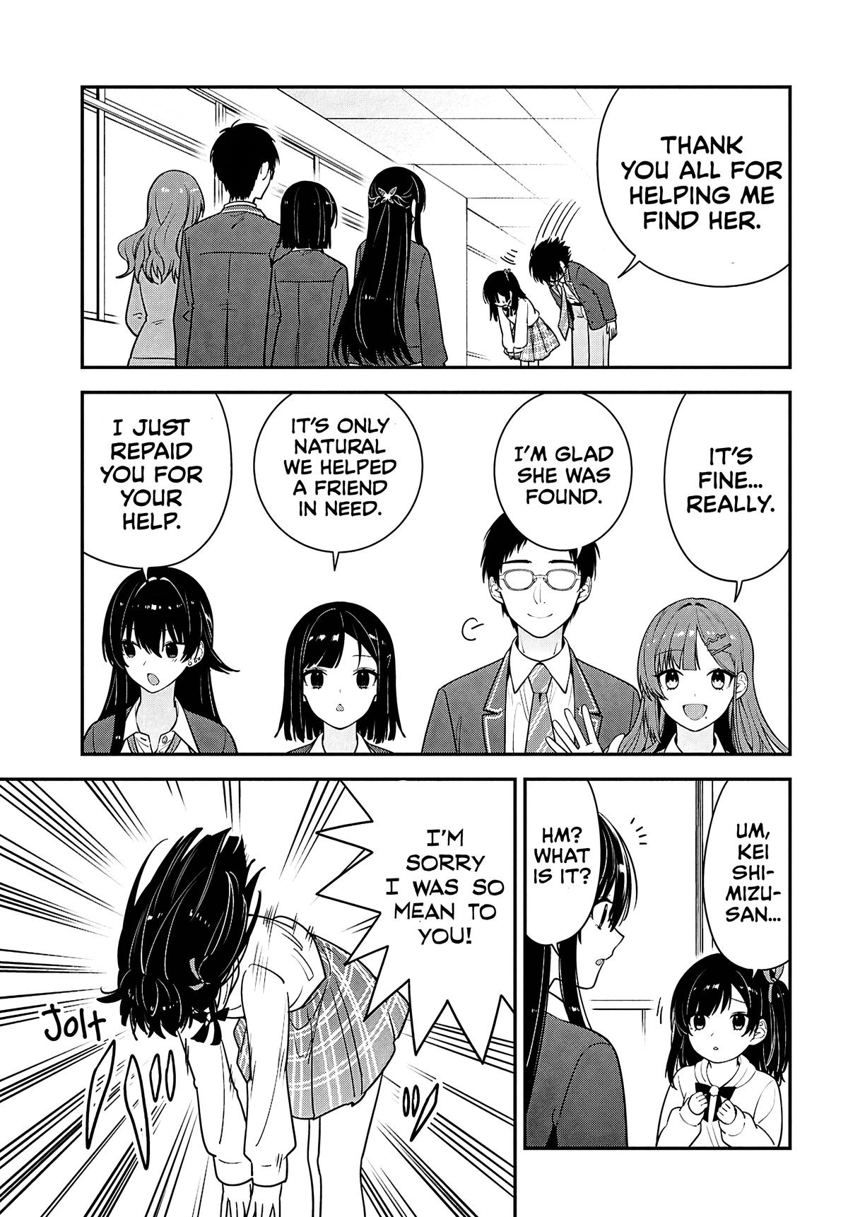 Tonari no Seki no Yankee Shimizu-san ga Kami wo Kuroku Sometekita Chap 15 - Next Chap 16
