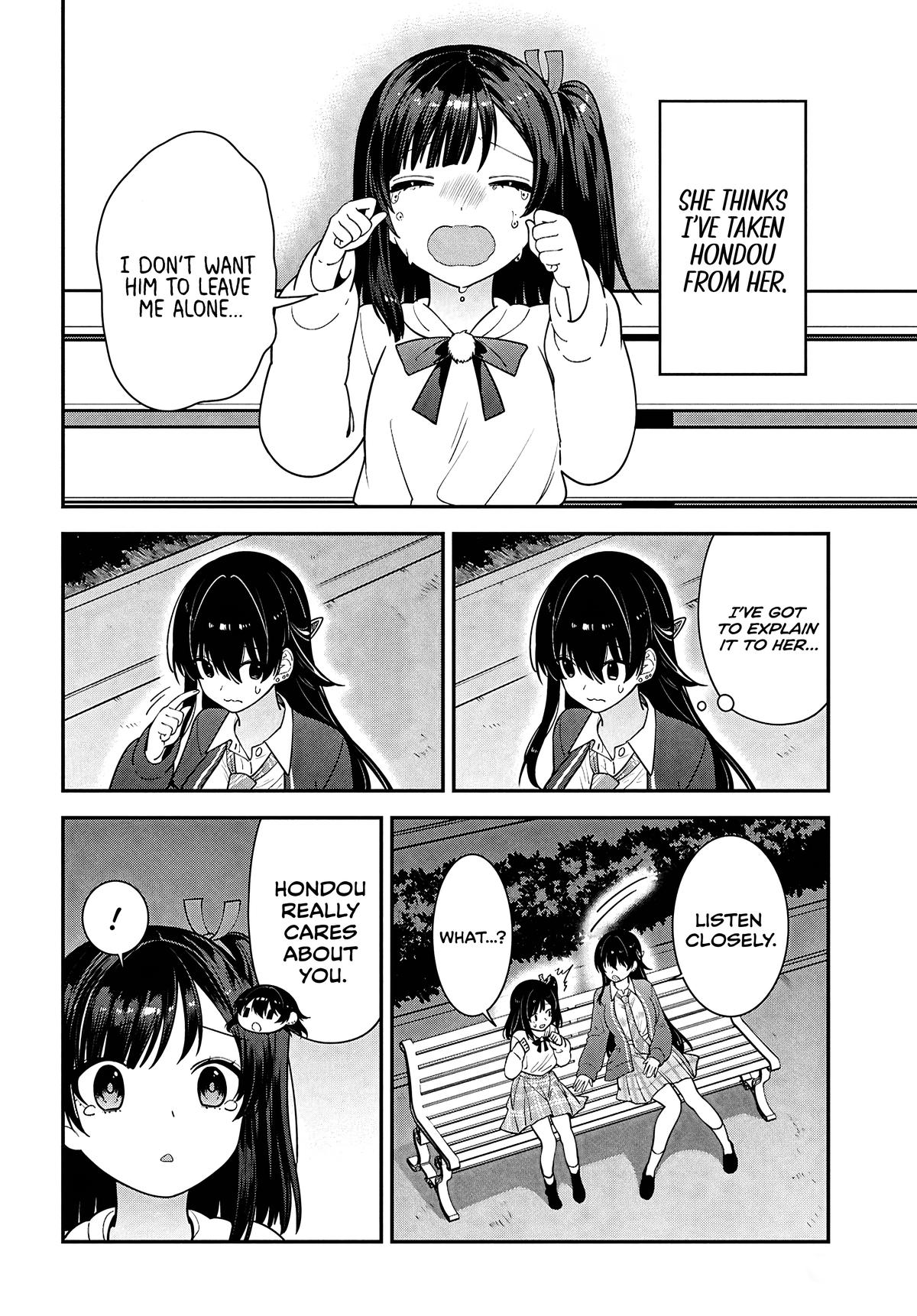 Tonari no Seki no Yankee Shimizu-san ga Kami wo Kuroku Sometekita Chap 15 - Next Chap 16