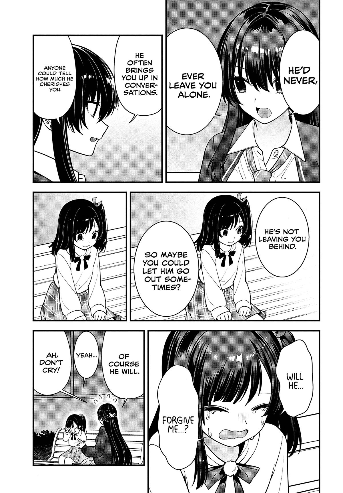 Tonari no Seki no Yankee Shimizu-san ga Kami wo Kuroku Sometekita Chap 15 - Next Chap 16