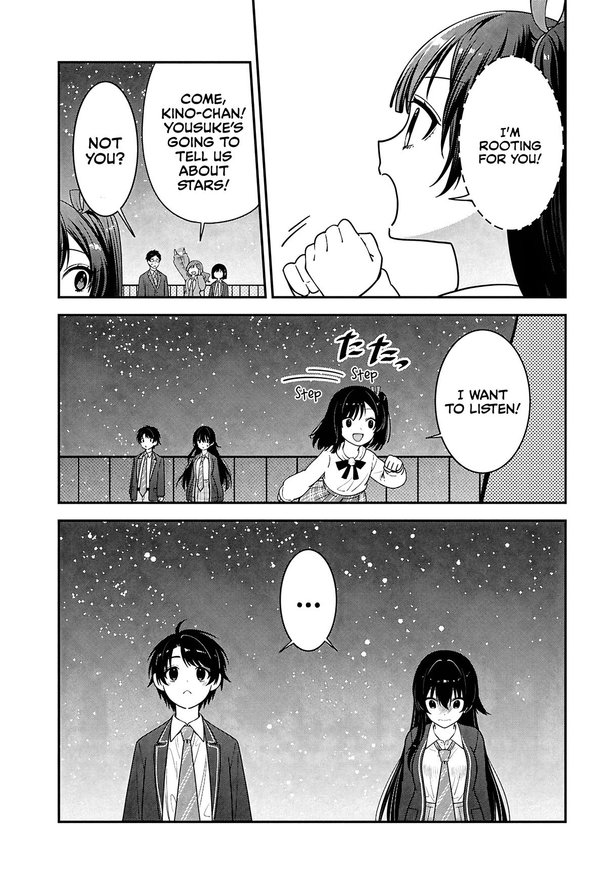 Tonari no Seki no Yankee Shimizu-san ga Kami wo Kuroku Sometekita Chap 15 - Next Chap 16