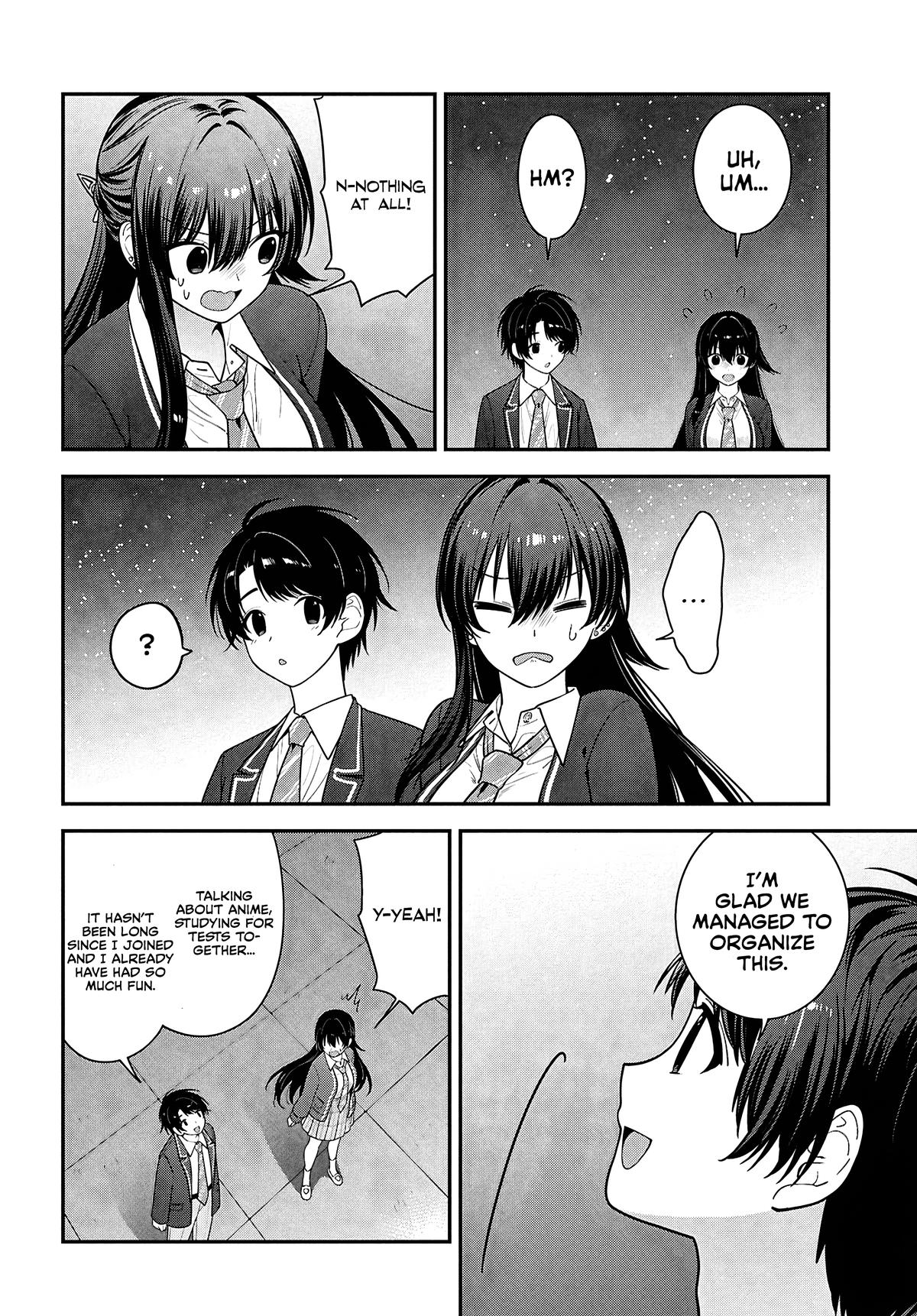 Tonari no Seki no Yankee Shimizu-san ga Kami wo Kuroku Sometekita Chap 15 - Next Chap 16