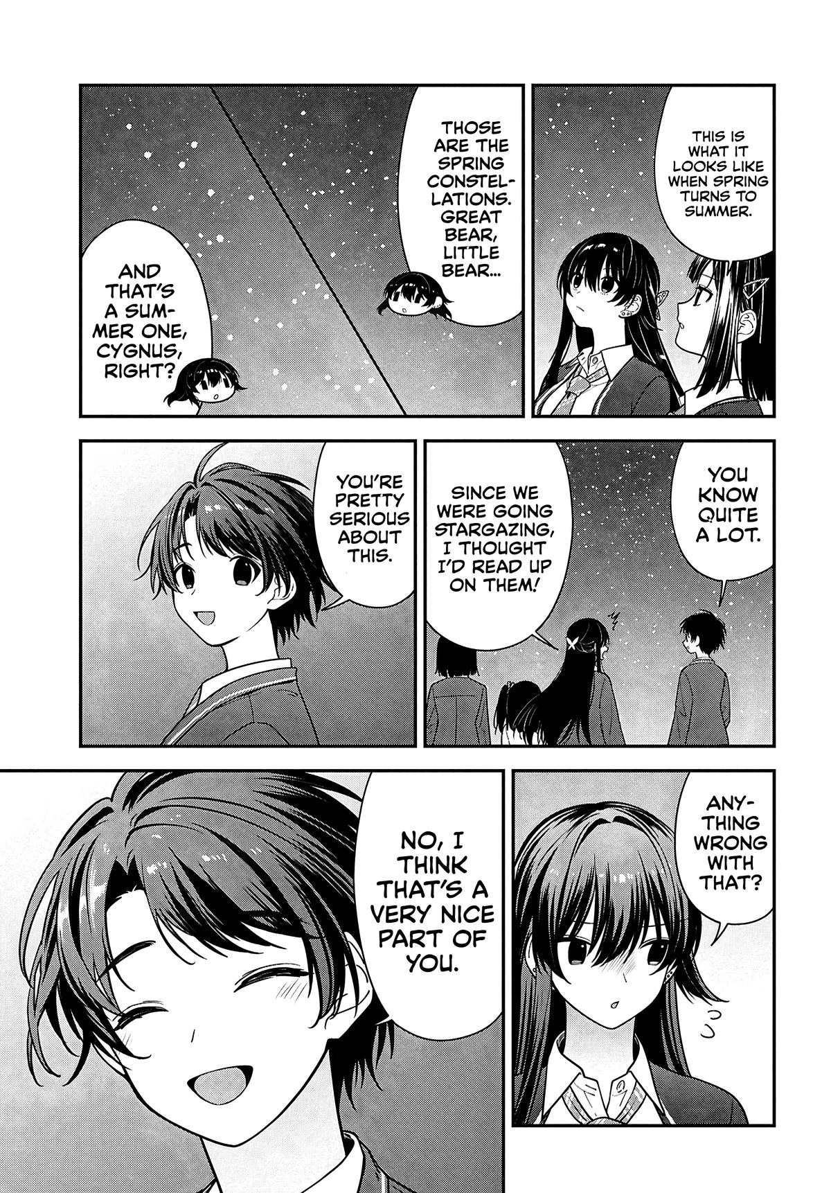 Tonari no Seki no Yankee Shimizu-san ga Kami wo Kuroku Sometekita Chap 15 - Next Chap 16